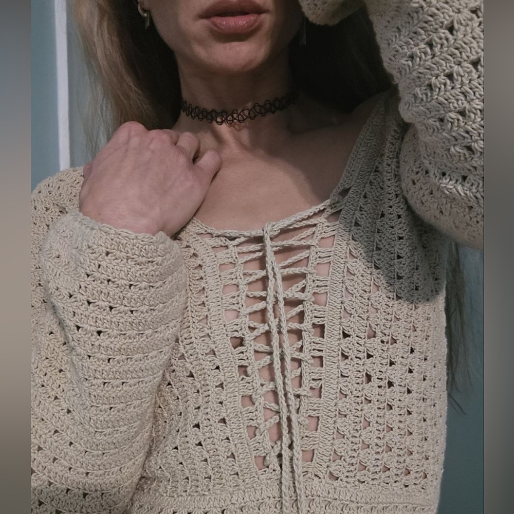 SIR Label Crochet dress